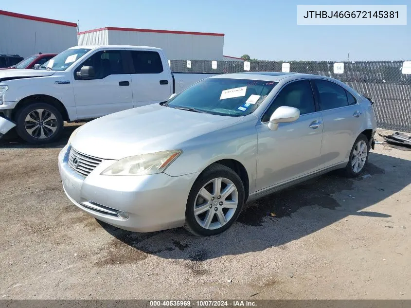 JTHBJ46G672145381 2007 Lexus Es 350