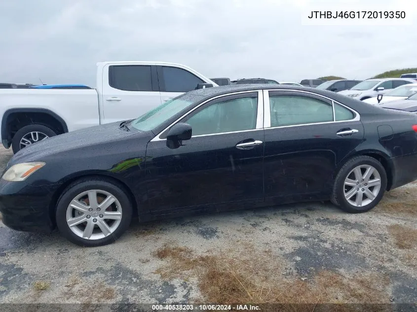 2007 Lexus Es 350 VIN: JTHBJ46G172019350 Lot: 40538203