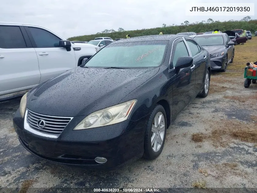 2007 Lexus Es 350 VIN: JTHBJ46G172019350 Lot: 40538203