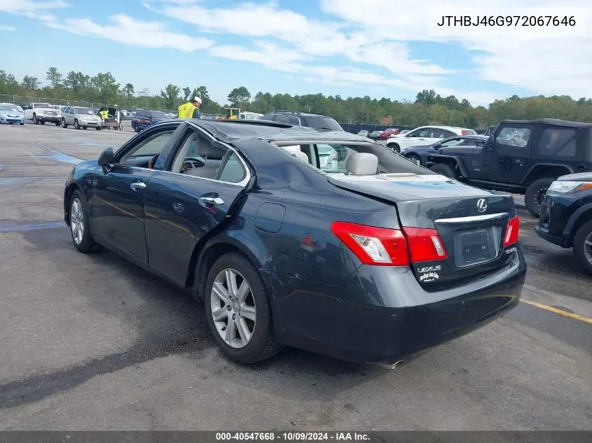 2007 Lexus Es 350 VIN: JTHBJ46G972067646 Lot: 40547668