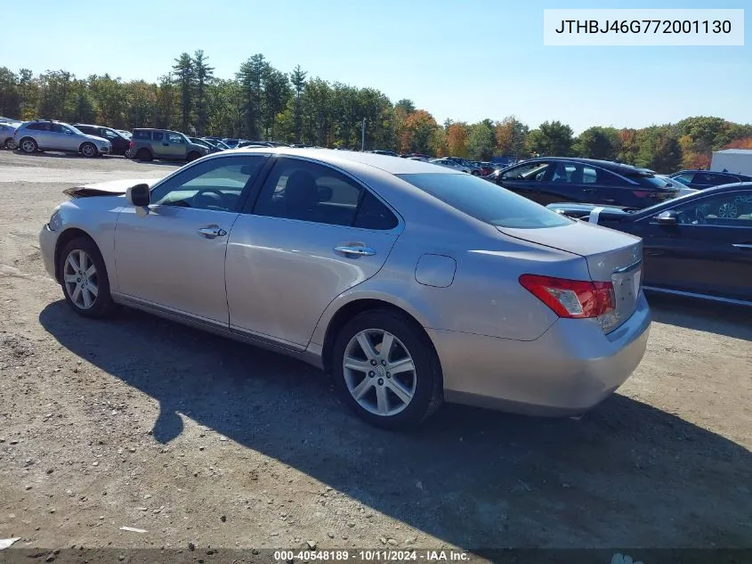 2007 Lexus Es 350 VIN: JTHBJ46G772001130 Lot: 40548189