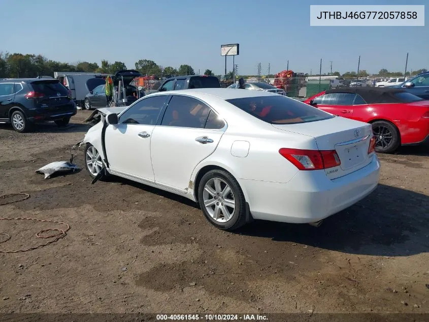 2007 Lexus Es 350 VIN: JTHBJ46G772057858 Lot: 40561545