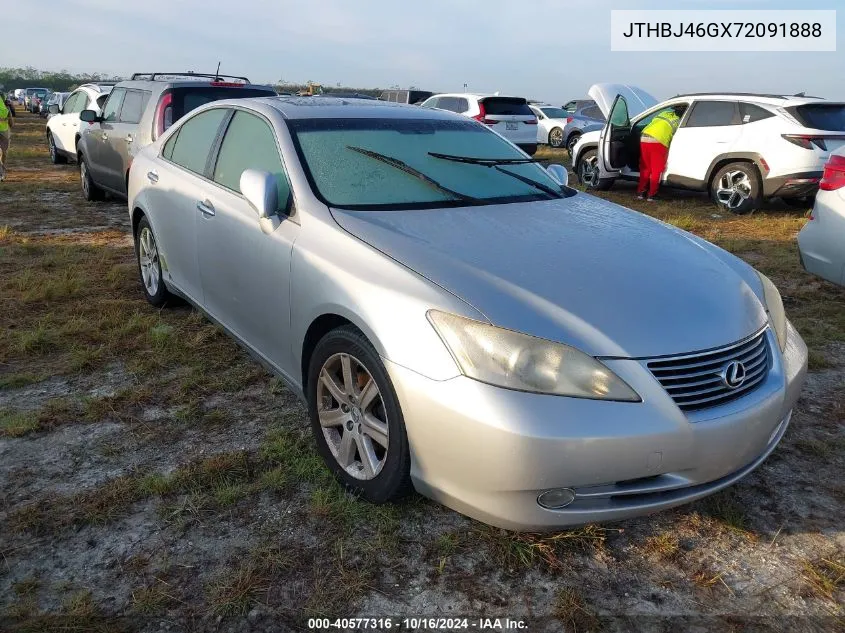 2007 Lexus Es 350 VIN: JTHBJ46GX72091888 Lot: 40577316