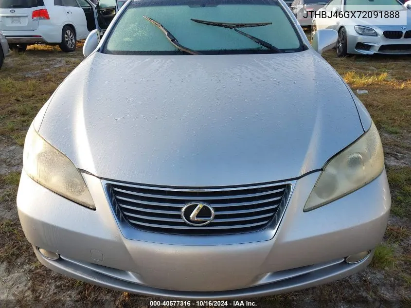 2007 Lexus Es 350 VIN: JTHBJ46GX72091888 Lot: 40577316