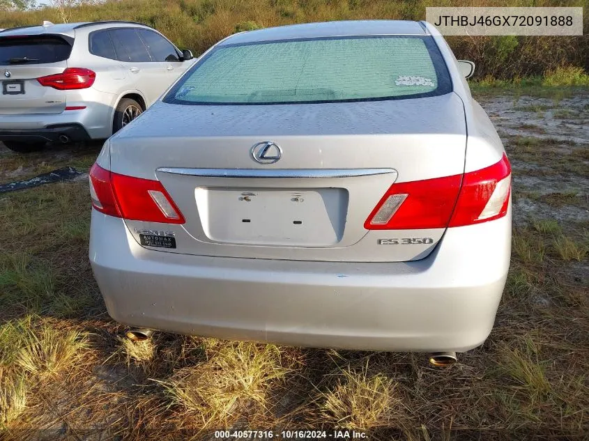 2007 Lexus Es 350 VIN: JTHBJ46GX72091888 Lot: 40577316