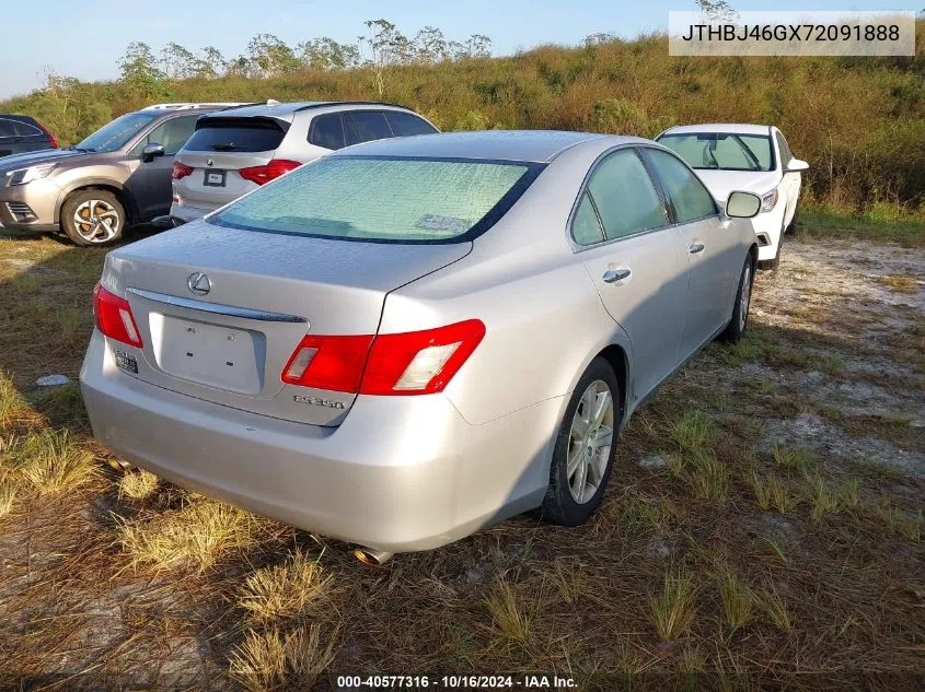 2007 Lexus Es 350 VIN: JTHBJ46GX72091888 Lot: 40577316