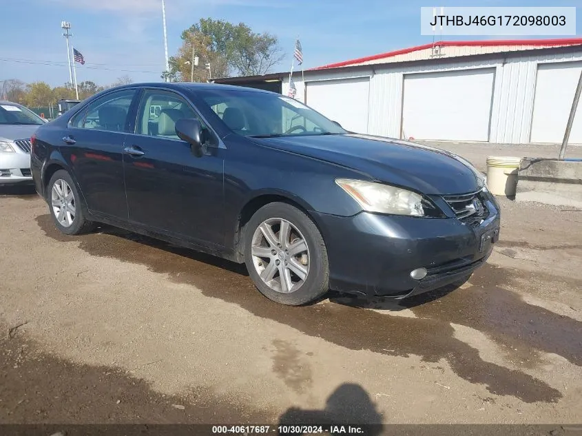 2007 Lexus Es 350 VIN: JTHBJ46G172098003 Lot: 40617687