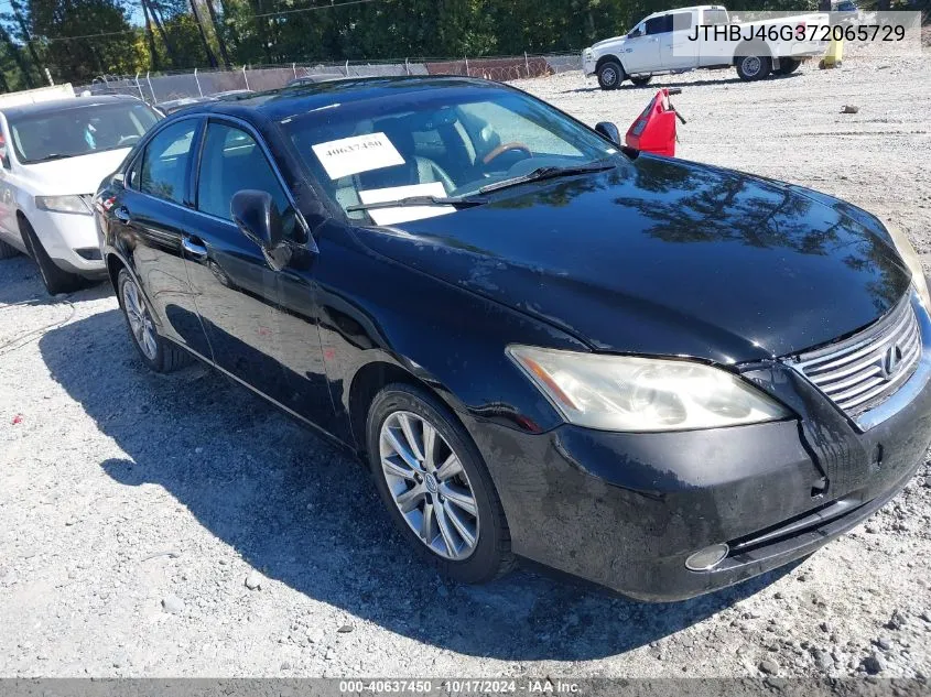 2007 Lexus Es 350 VIN: JTHBJ46G372065729 Lot: 40637450