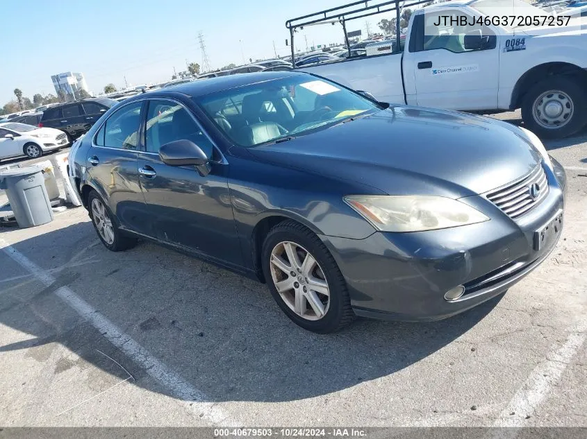 2007 Lexus Es 350 VIN: JTHBJ46G372057257 Lot: 40679503