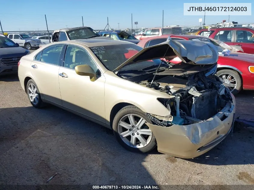 2007 Lexus Es 350 VIN: JTHBJ46G172124003 Lot: 40679713