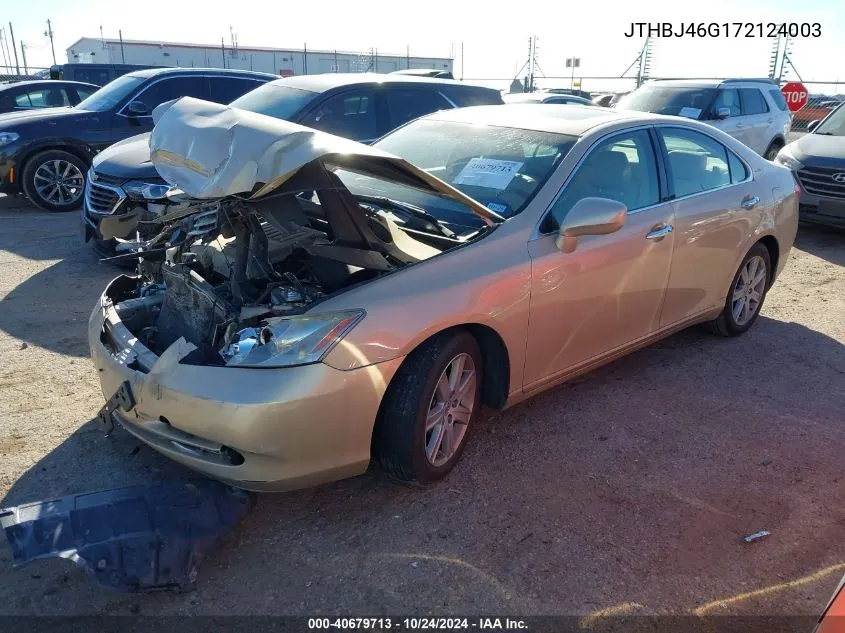 2007 Lexus Es 350 VIN: JTHBJ46G172124003 Lot: 40679713