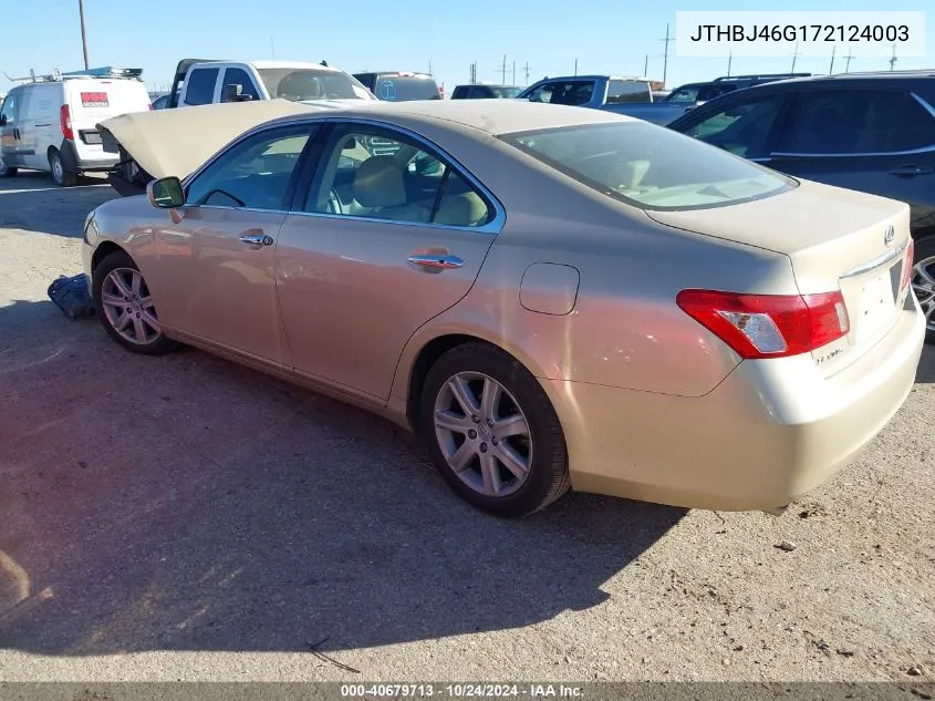 2007 Lexus Es 350 VIN: JTHBJ46G172124003 Lot: 40679713