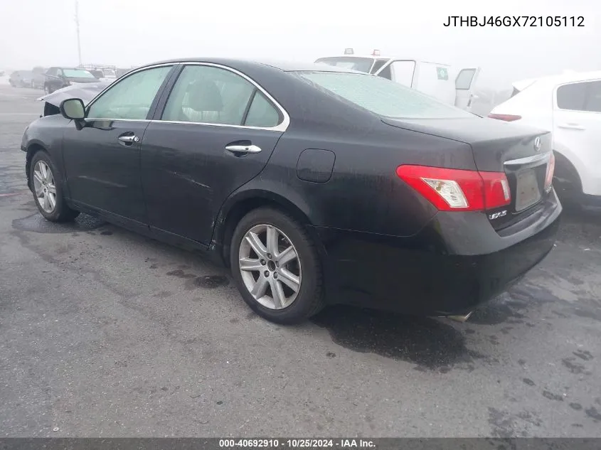 2007 Lexus Es 350 VIN: JTHBJ46GX72105112 Lot: 40692910