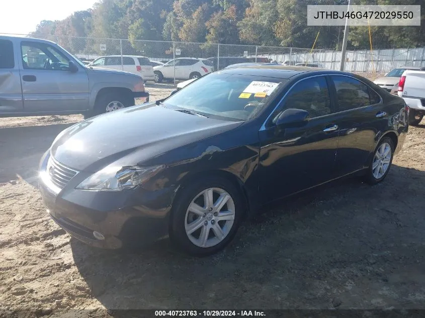 2007 Lexus Es 350 VIN: JTHBJ46G472029550 Lot: 40723763