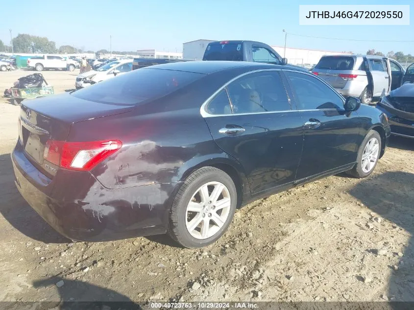 2007 Lexus Es 350 VIN: JTHBJ46G472029550 Lot: 40723763