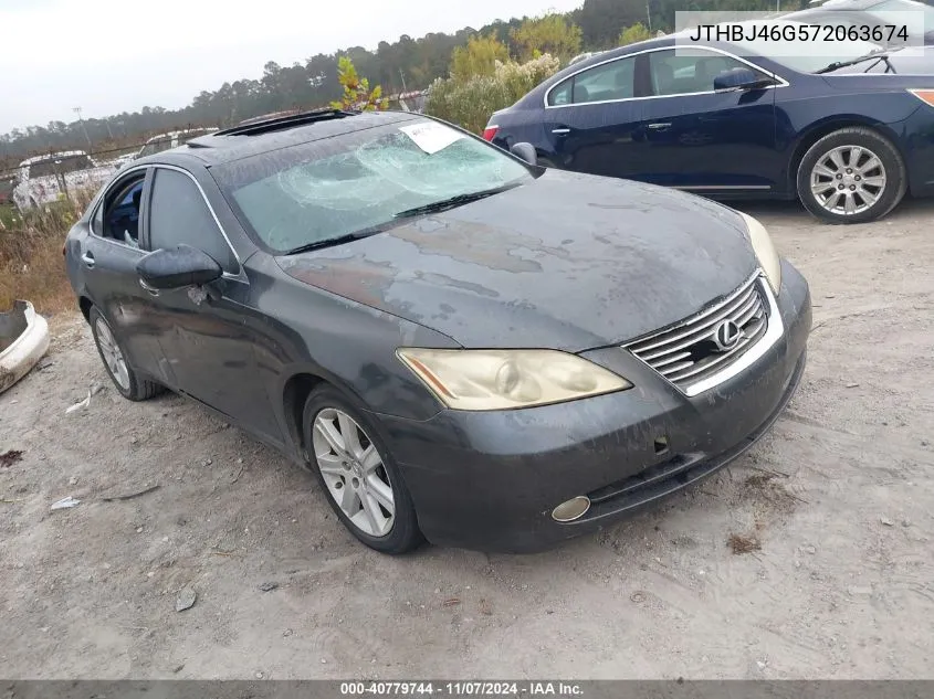 2007 Lexus Es 350 VIN: JTHBJ46G572063674 Lot: 40779744