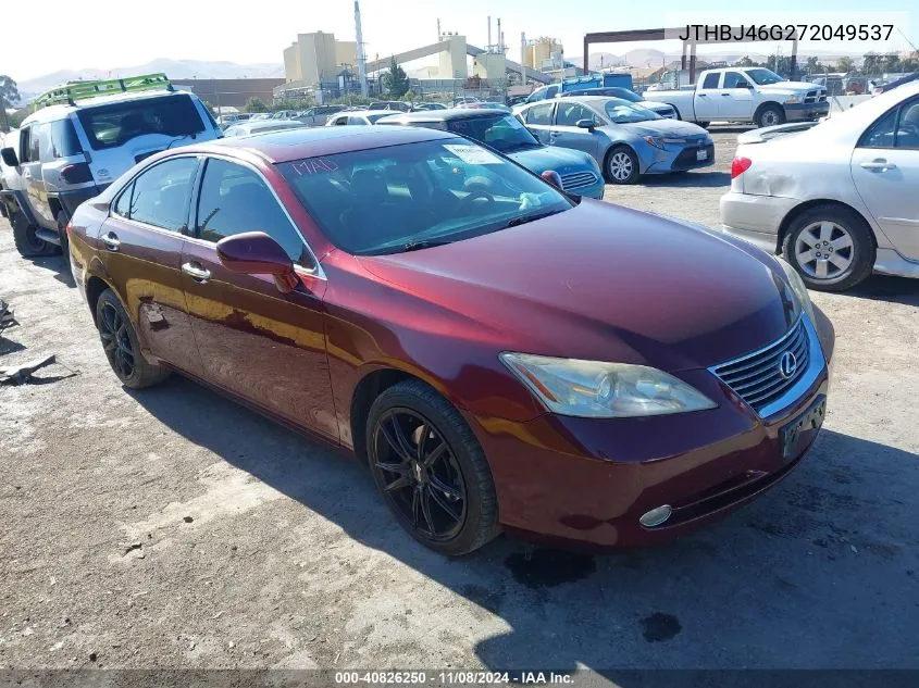 JTHBJ46G272049537 2007 Lexus Es 350