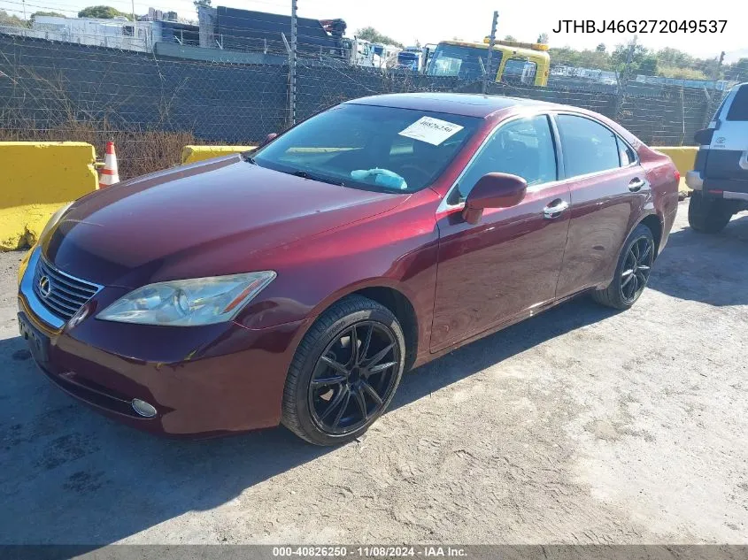 JTHBJ46G272049537 2007 Lexus Es 350