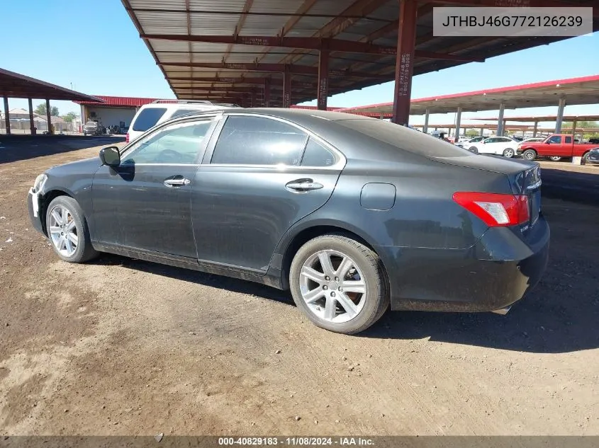 2007 Lexus Es 350 VIN: JTHBJ46G772126239 Lot: 40829183