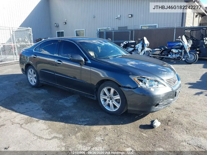 2008 Lexus Es 350 350 VIN: JTHBJ46G182242277 Lot: 12101906