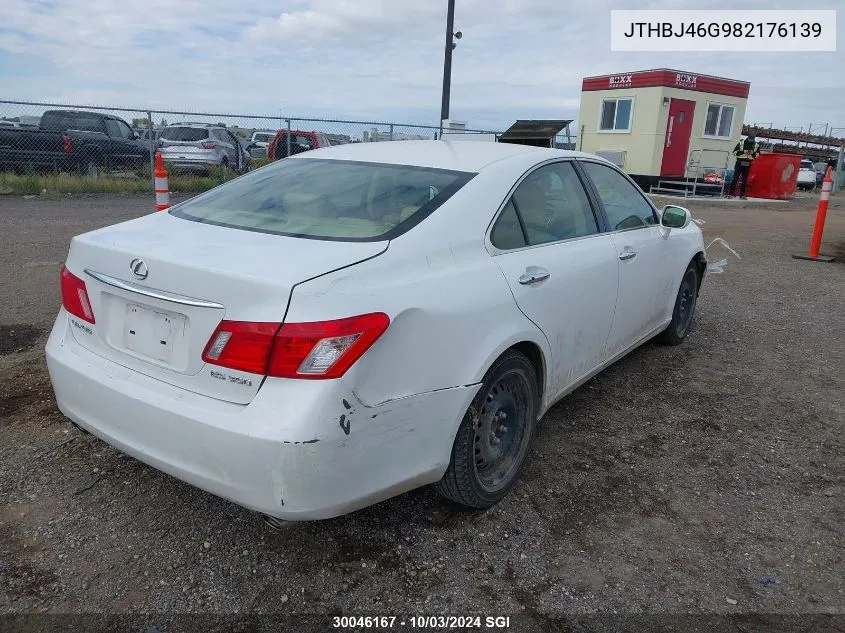 2008 Lexus Es 350 VIN: JTHBJ46G982176139 Lot: 30046167