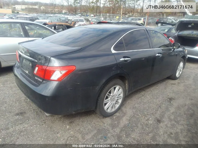 2008 Lexus Es 350 VIN: JTHBJ46G682171674 Lot: 38891832