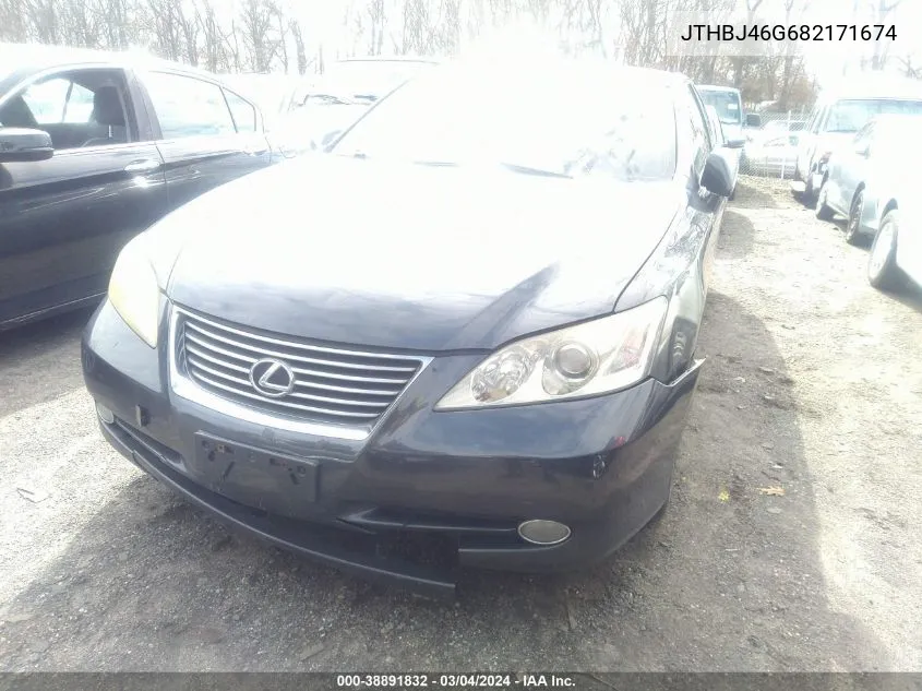 2008 Lexus Es 350 VIN: JTHBJ46G682171674 Lot: 38891832