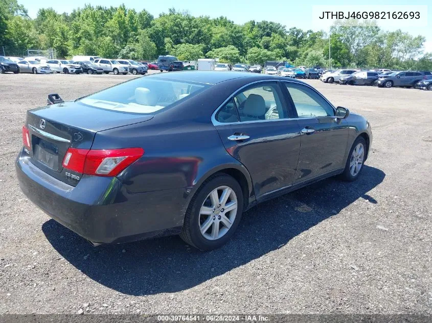 2008 Lexus Es 350 VIN: JTHBJ46G982162693 Lot: 39764541