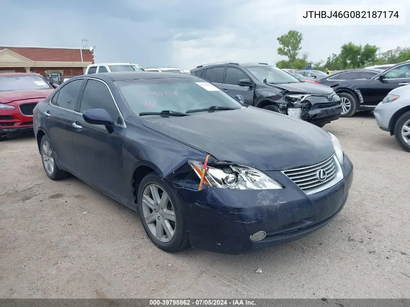 2008 Lexus Es 350 VIN: JTHBJ46G082187174 Lot: 39798862