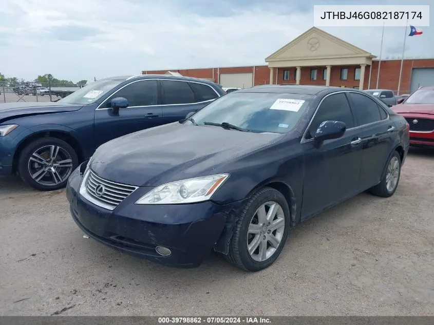 2008 Lexus Es 350 VIN: JTHBJ46G082187174 Lot: 39798862