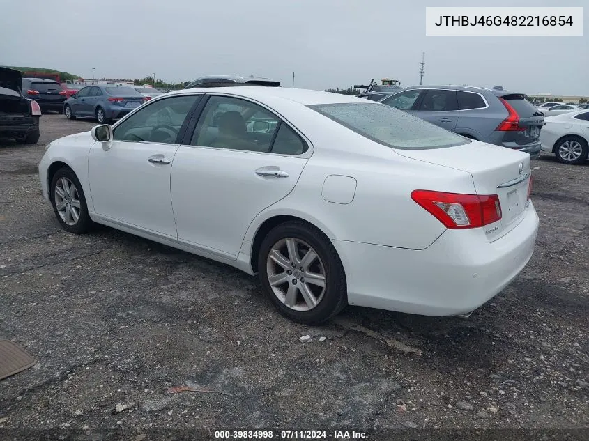 2008 Lexus Es 350 VIN: JTHBJ46G482216854 Lot: 39834998