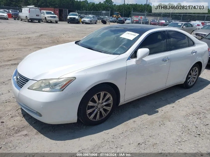 JTHBJ46G282174703 2008 Lexus Es 350