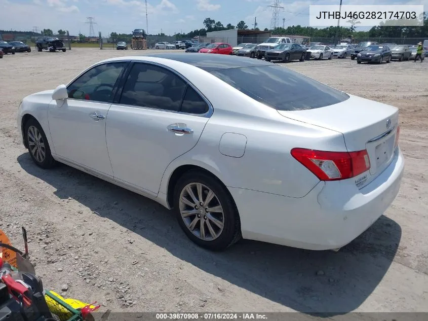 JTHBJ46G282174703 2008 Lexus Es 350