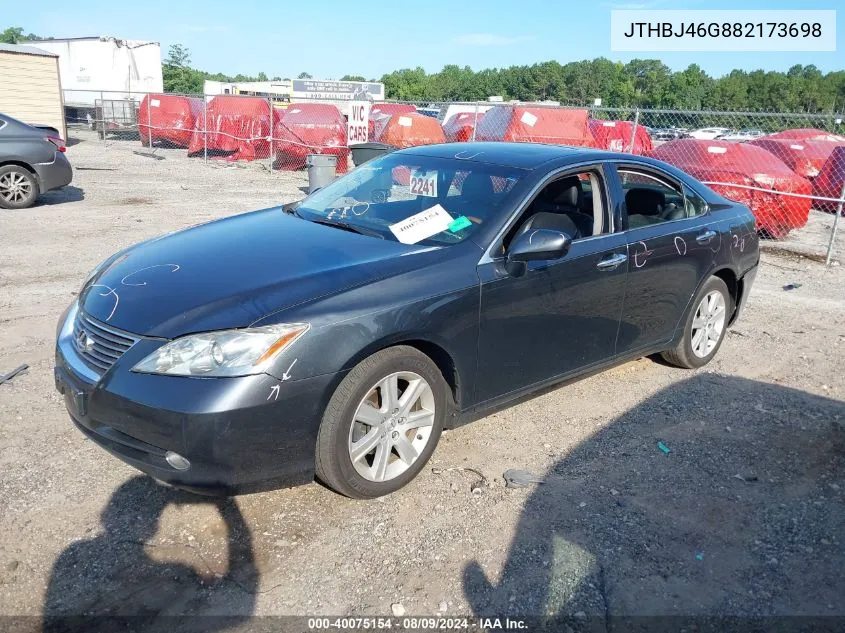 2008 Lexus Es 350 VIN: JTHBJ46G882173698 Lot: 40075154