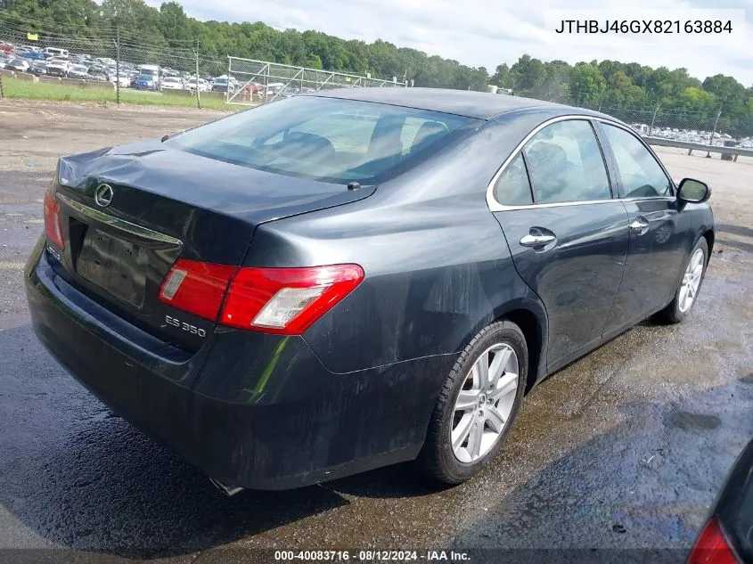 2008 Lexus Es 350 VIN: JTHBJ46GX82163884 Lot: 40083716