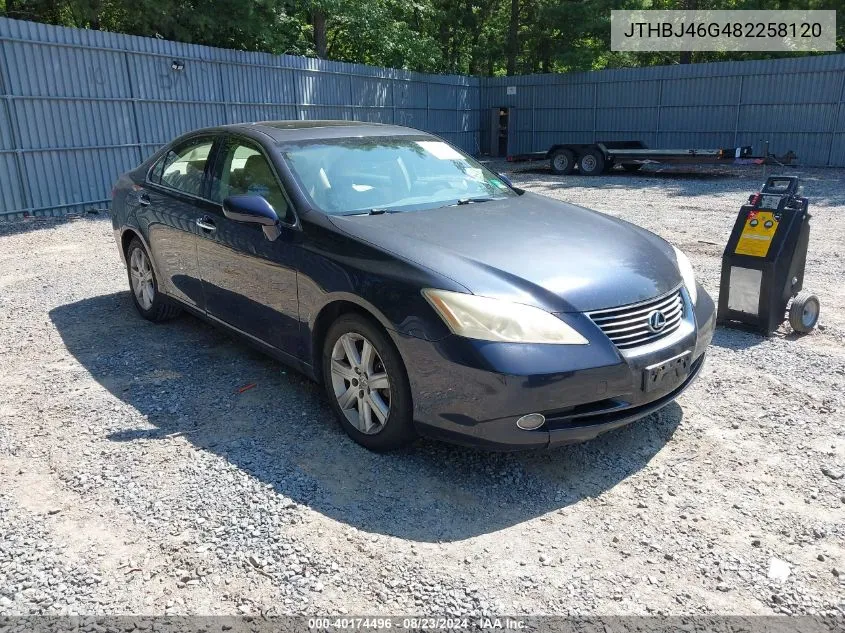 2008 Lexus Es 350 VIN: JTHBJ46G482258120 Lot: 40174496