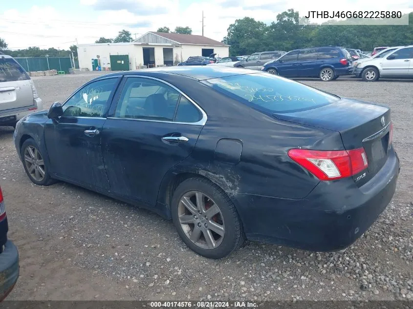 2008 Lexus Es 350 VIN: JTHBJ46G682225880 Lot: 40174576