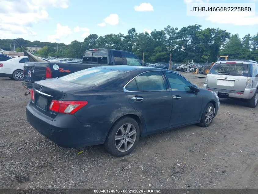 2008 Lexus Es 350 VIN: JTHBJ46G682225880 Lot: 40174576