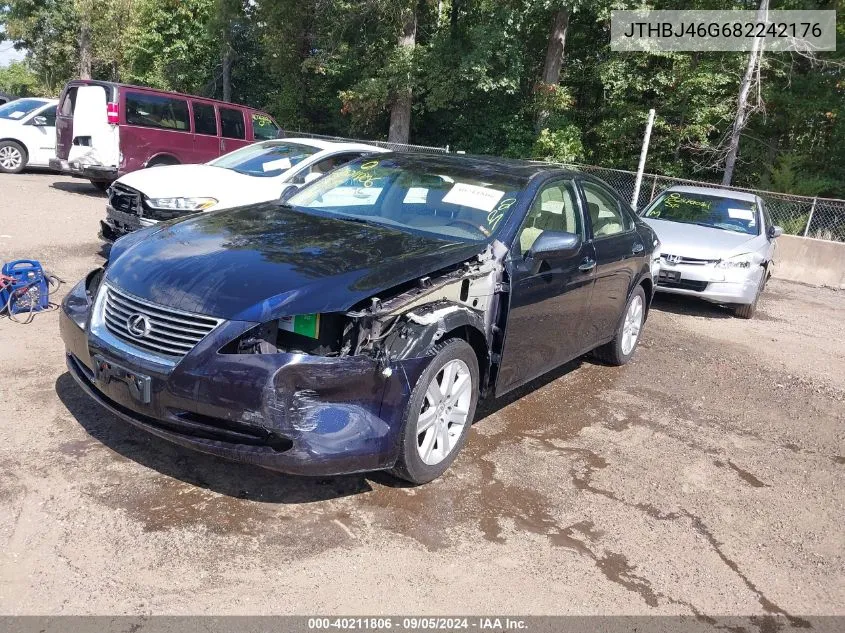 2008 Lexus Es 350 VIN: JTHBJ46G682242176 Lot: 40211806