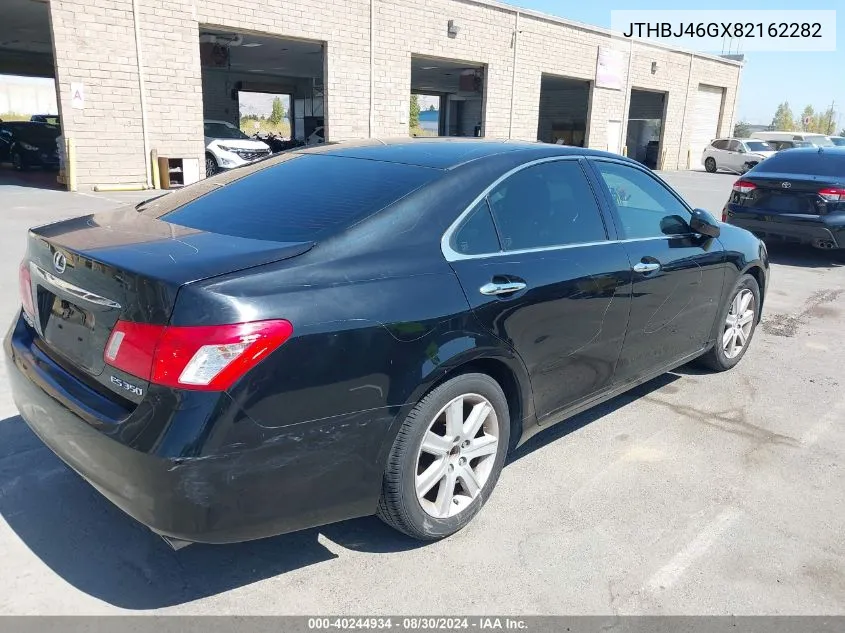 2008 Lexus Es 350 VIN: JTHBJ46GX82162282 Lot: 40244934