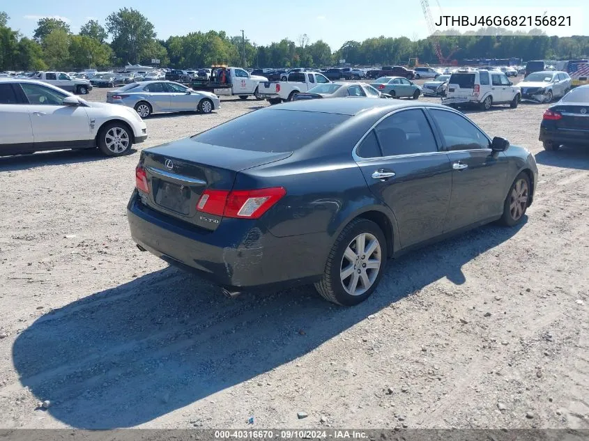 2008 Lexus Es 350 VIN: JTHBJ46G682156821 Lot: 40316670