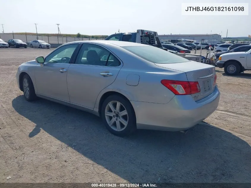 2008 Lexus Es 350 350 VIN: JTHBJ46G182161098 Lot: 40319428