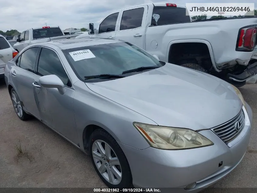 2008 Lexus Es 350 VIN: JTHBJ46G182269446 Lot: 40321962