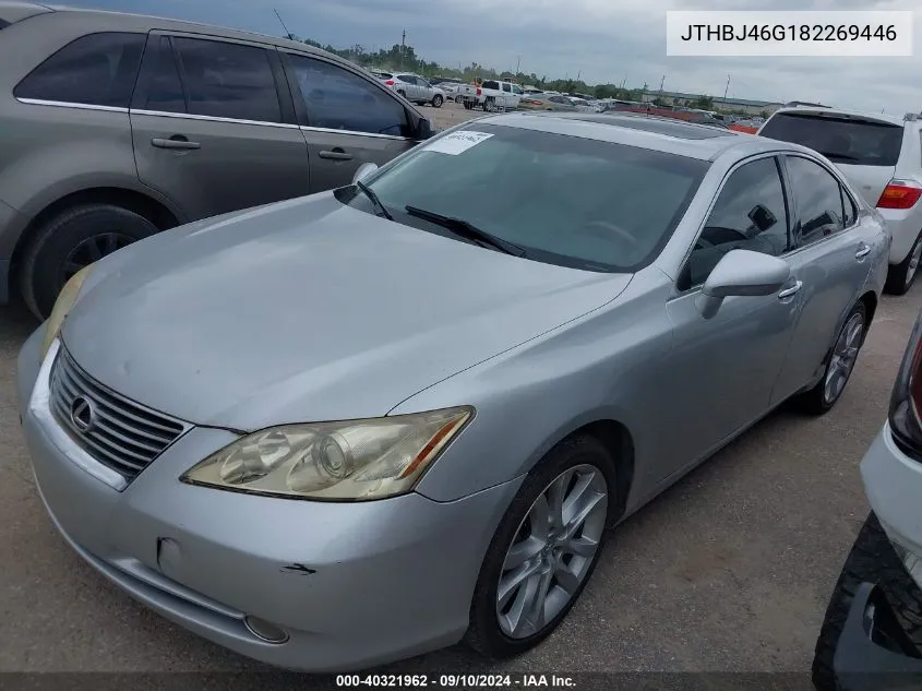 2008 Lexus Es 350 VIN: JTHBJ46G182269446 Lot: 40321962