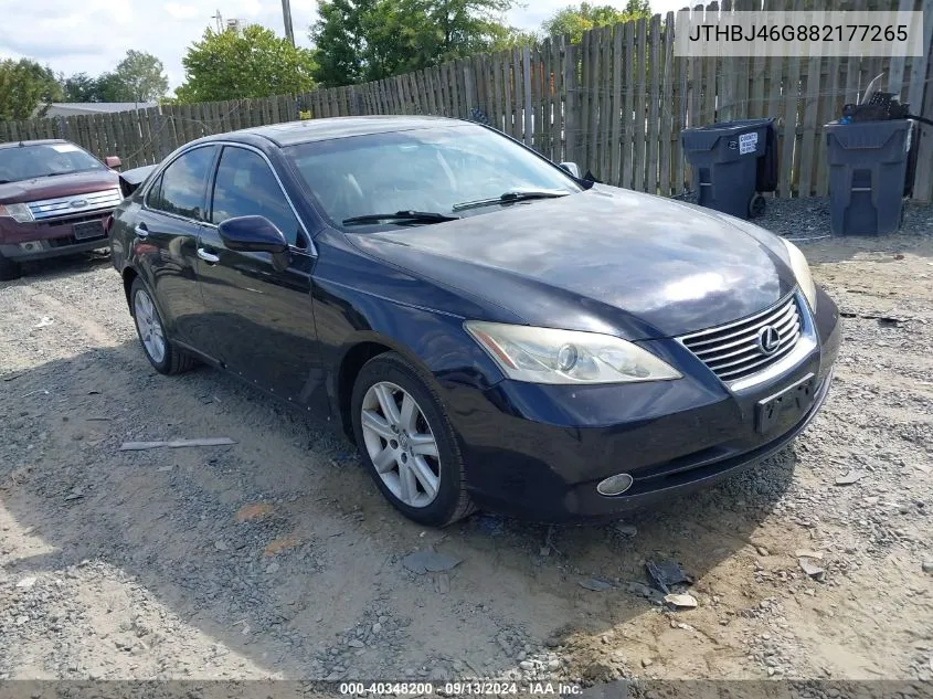 JTHBJ46G882177265 2008 Lexus Es 350