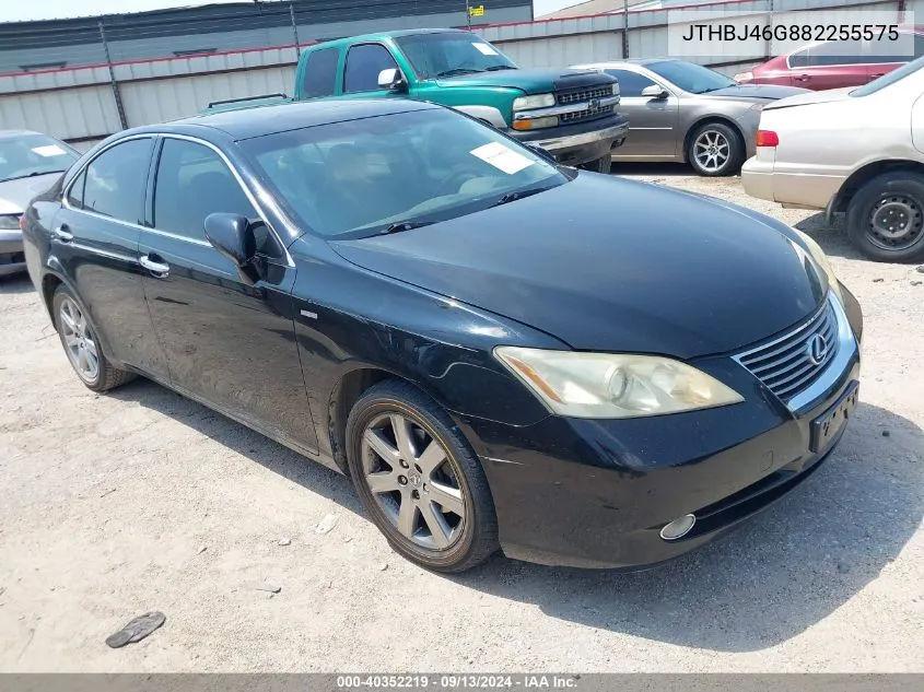 2008 Lexus Es 350 VIN: JTHBJ46G882255575 Lot: 40352219