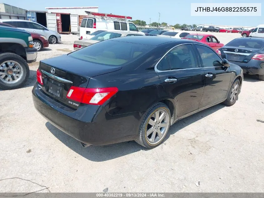 2008 Lexus Es 350 VIN: JTHBJ46G882255575 Lot: 40352219