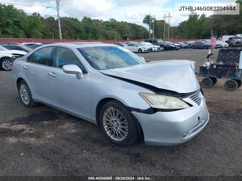 JTHBJ46G082204944 2008 Lexus Es 350