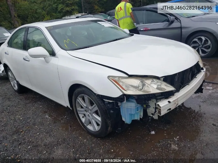 2008 Lexus Es 350 VIN: JTHBJ46G282164396 Lot: 40374655