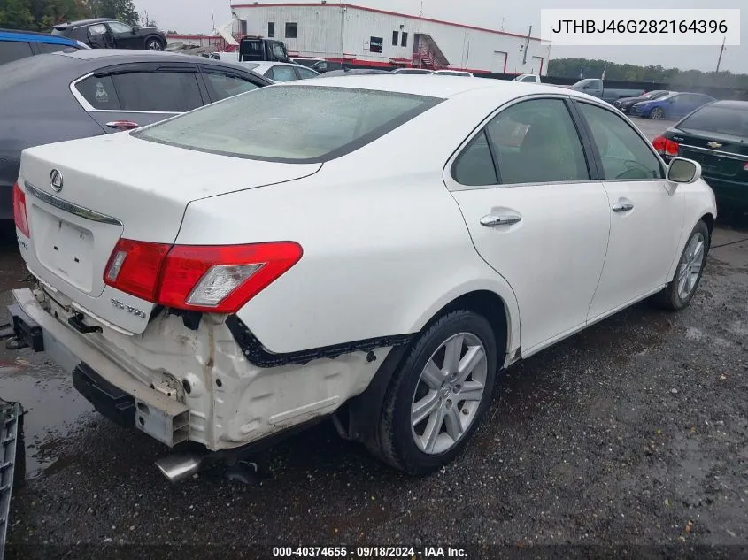 2008 Lexus Es 350 VIN: JTHBJ46G282164396 Lot: 40374655